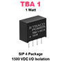 TBA 1 Series, 1 Watt DC/DC Converters