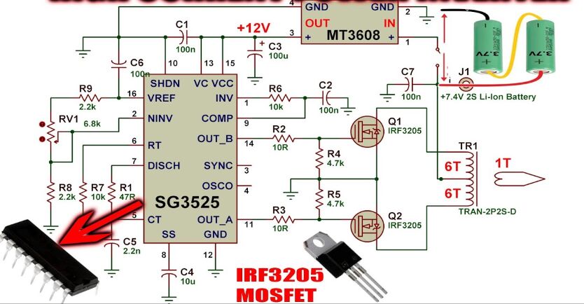 SG3525: Pin functions and working principle