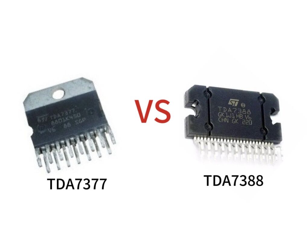 What is the difference between TDA7377 and TDA7388