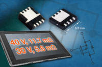 Gen III P-Channel -40 V and -30 V MOSFETs in Power