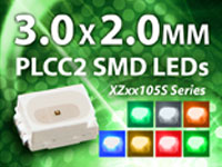 3.0 x 2.0 mm Oval Lens PLCC2 SMD LED