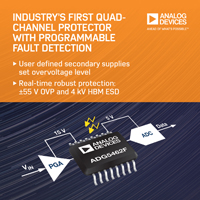 ADG5248 and ADG5249 Quad-Channel Protector and Mul