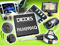 PAM8904Q Automotive 18 VPP Output Piezo Sounder Dr