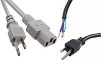 CSA and UL Approved North American Power Cords