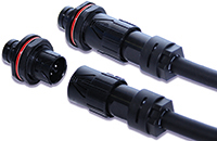 HR41A Series IP68 Waterproof Small Plastic Power C