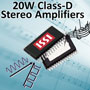 20 W Digital I²S Class-D Audio Amplifiers